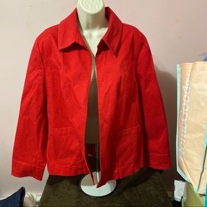 CJ Banks red blazer xl 16/18 nwt
